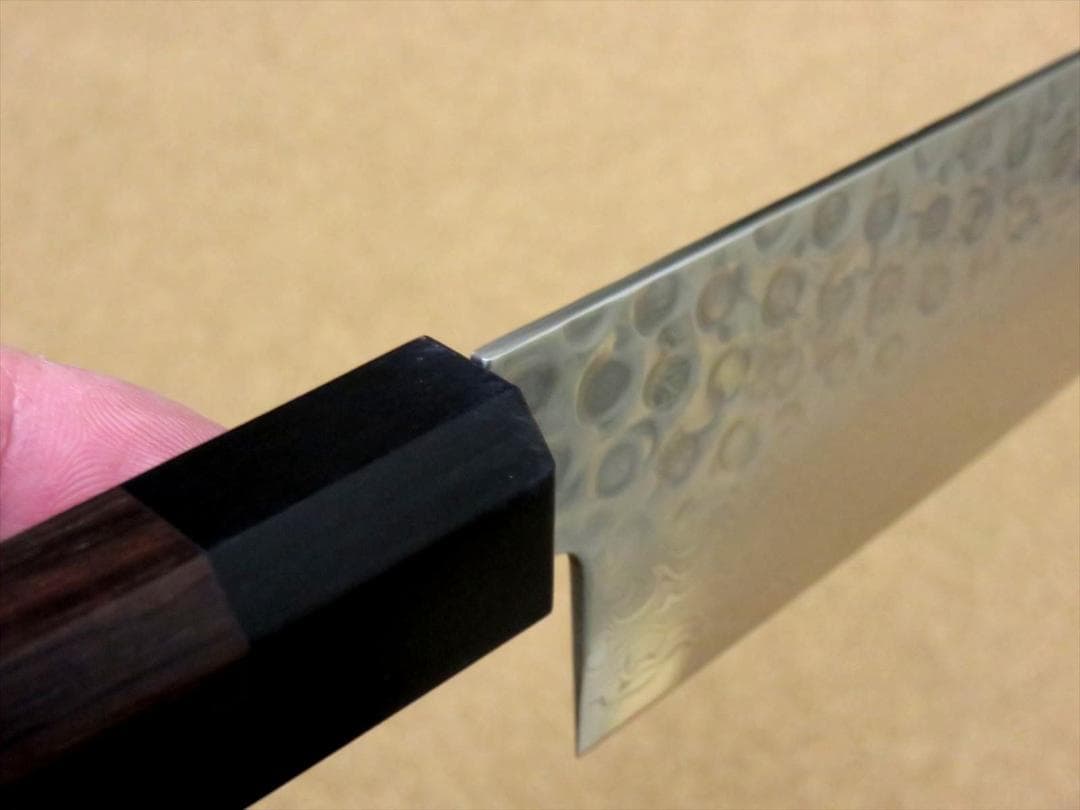 関の刃物 三徳包丁 180mm ダマスカス 45層 鎚目 両刃 万能包丁 ナイフ