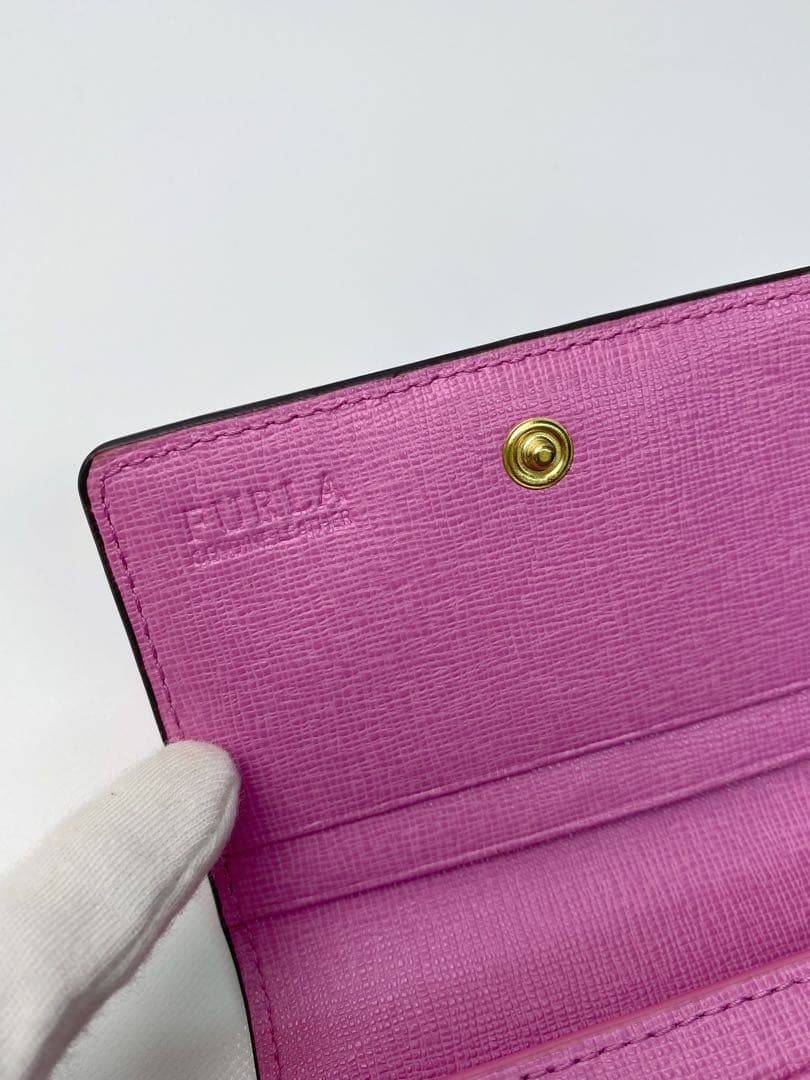 新品 フルラ FURLA カードケース 名刺入れ レザー 保存袋あり 箱付き