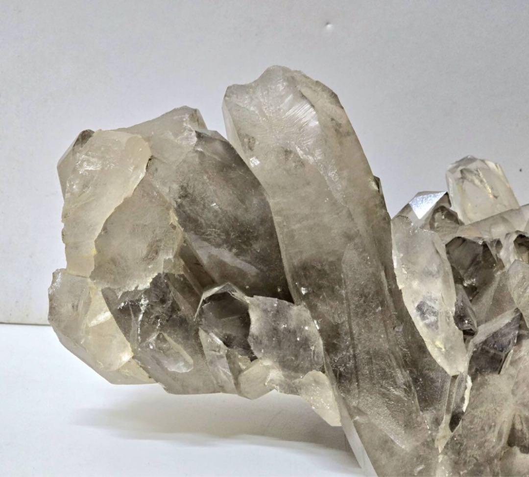 【美品】特大 ブラジル産 スモーキークォーツ クラスター 煙水晶 6.5kg