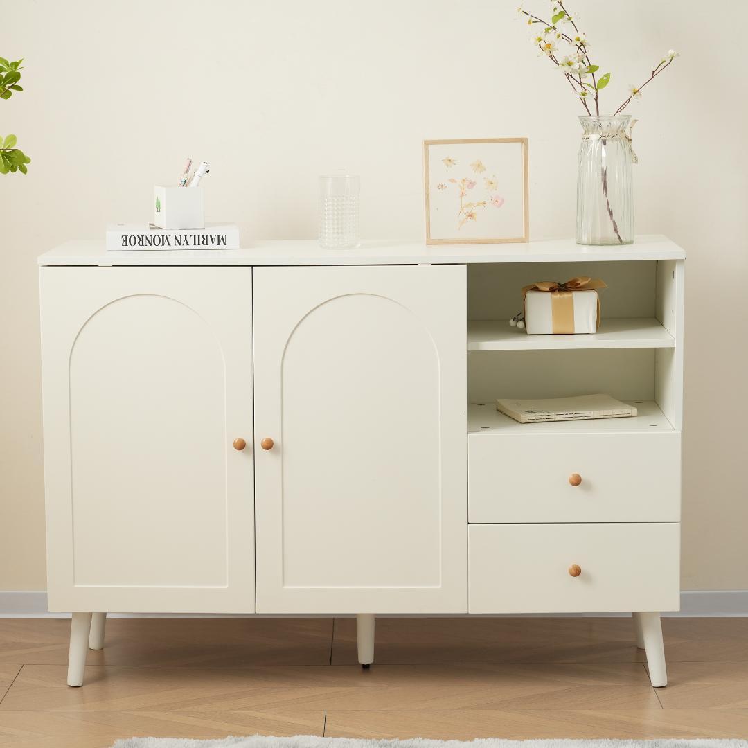 春分セール！キャビネット サイドボードリビング収納 35cm×118cmオシャレ