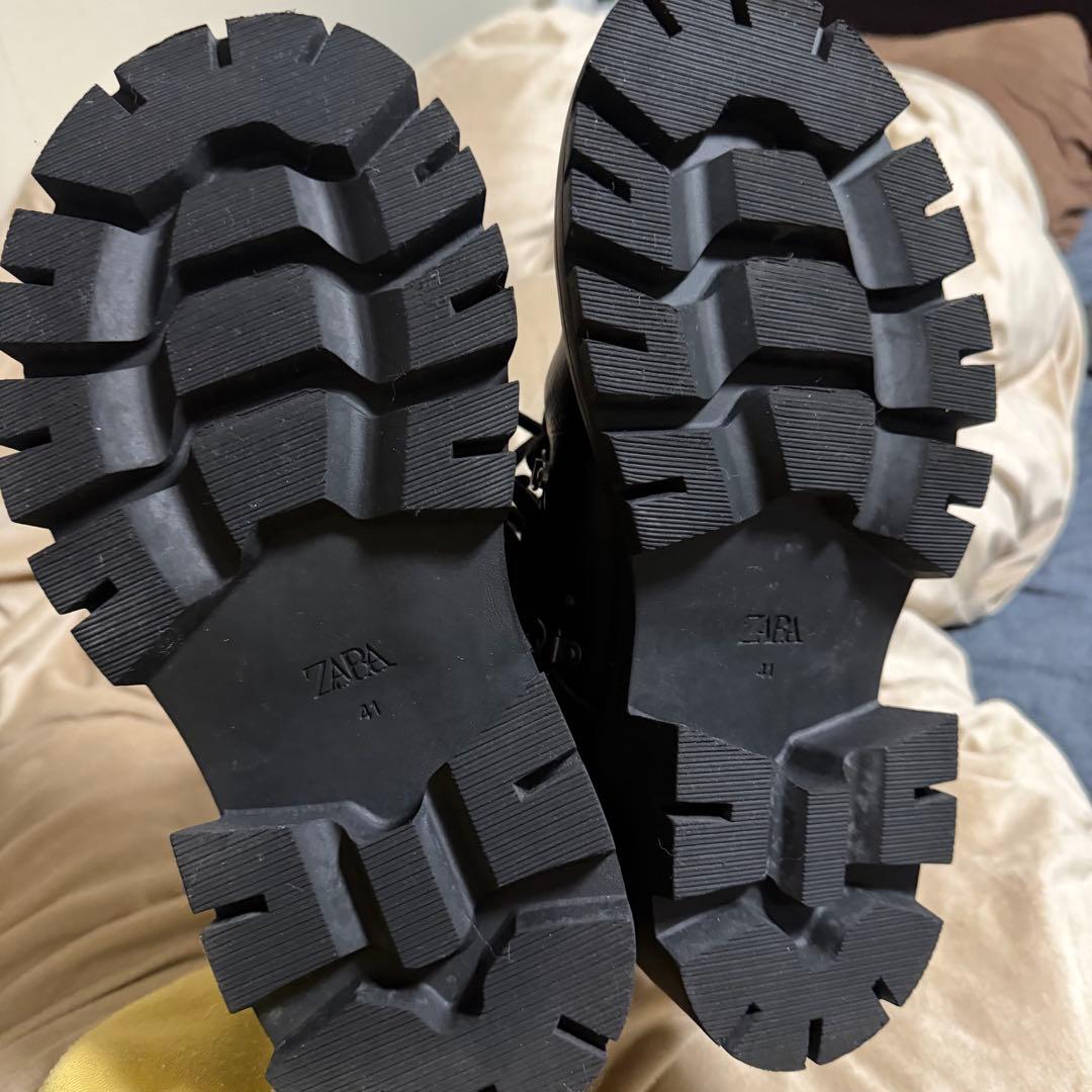 zara マルチレースチャンキーシューズ 41