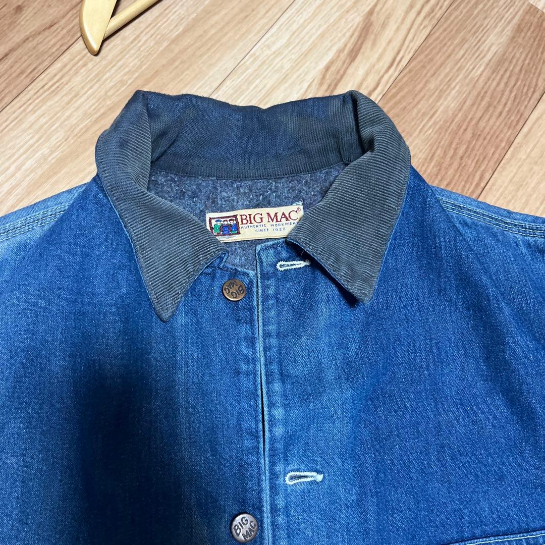 90s BIG MAC　デニムカバーオール ブラン ケットヴィンテージ