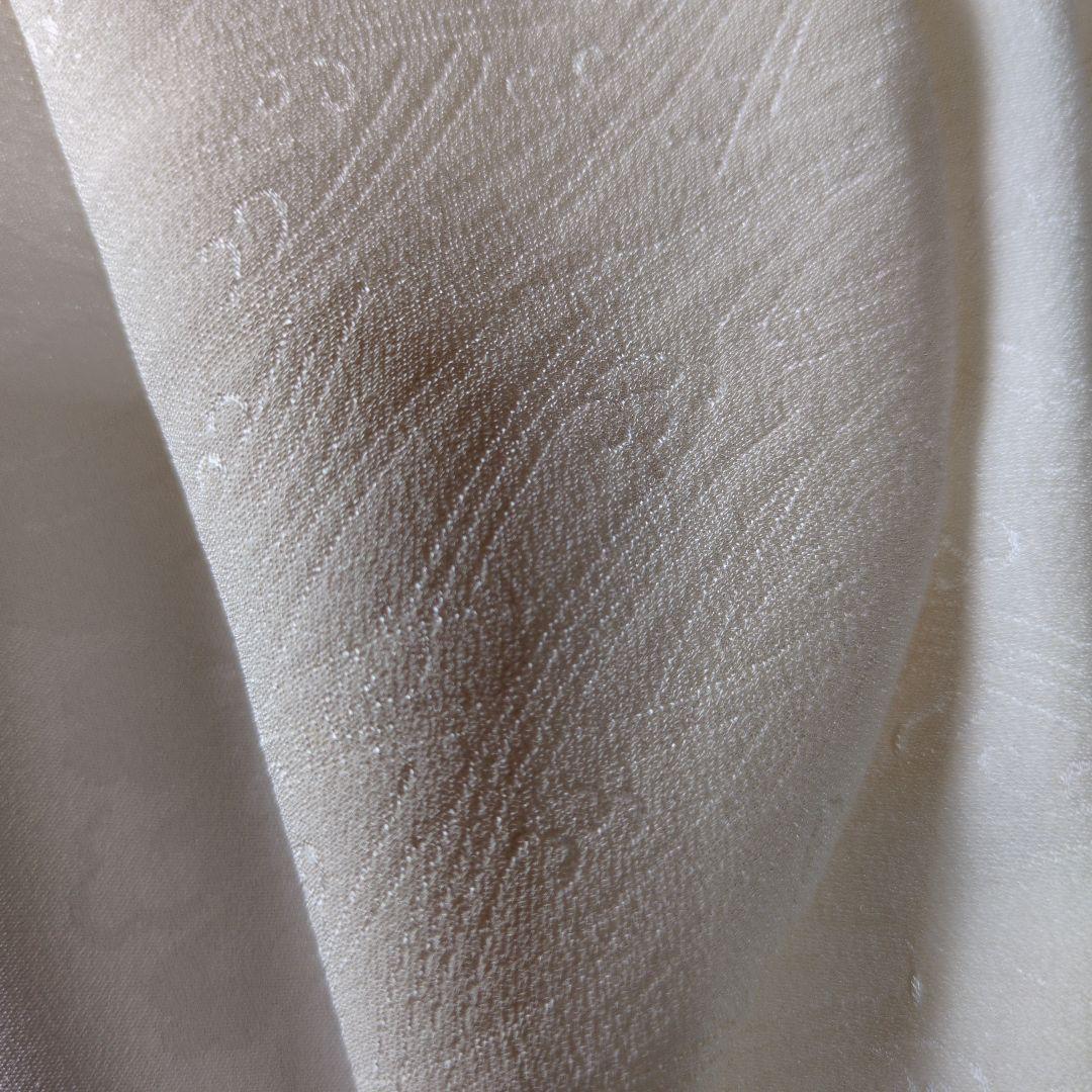 七五三３歳正絹縮緬中綿無しの被布（新品）ミルキーホワイト