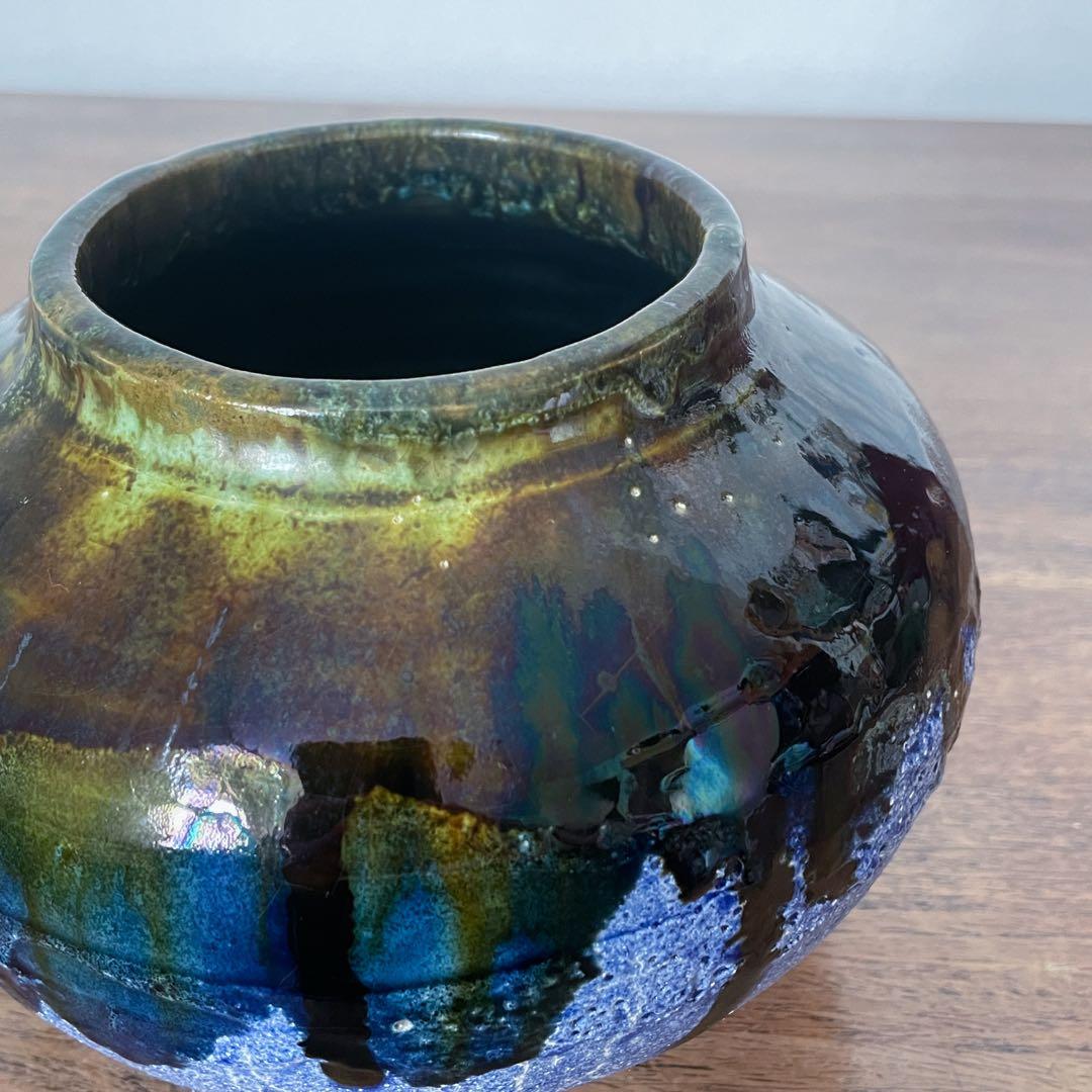 【ドイツ Studio potteryの花瓶 】Fat lava 273