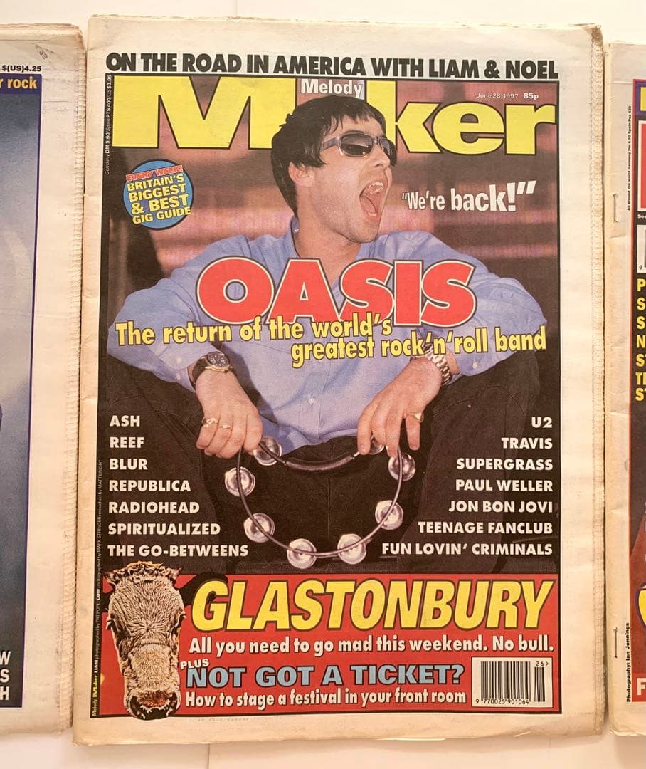 洋雑誌 New Music Express NME Oasis 3セット