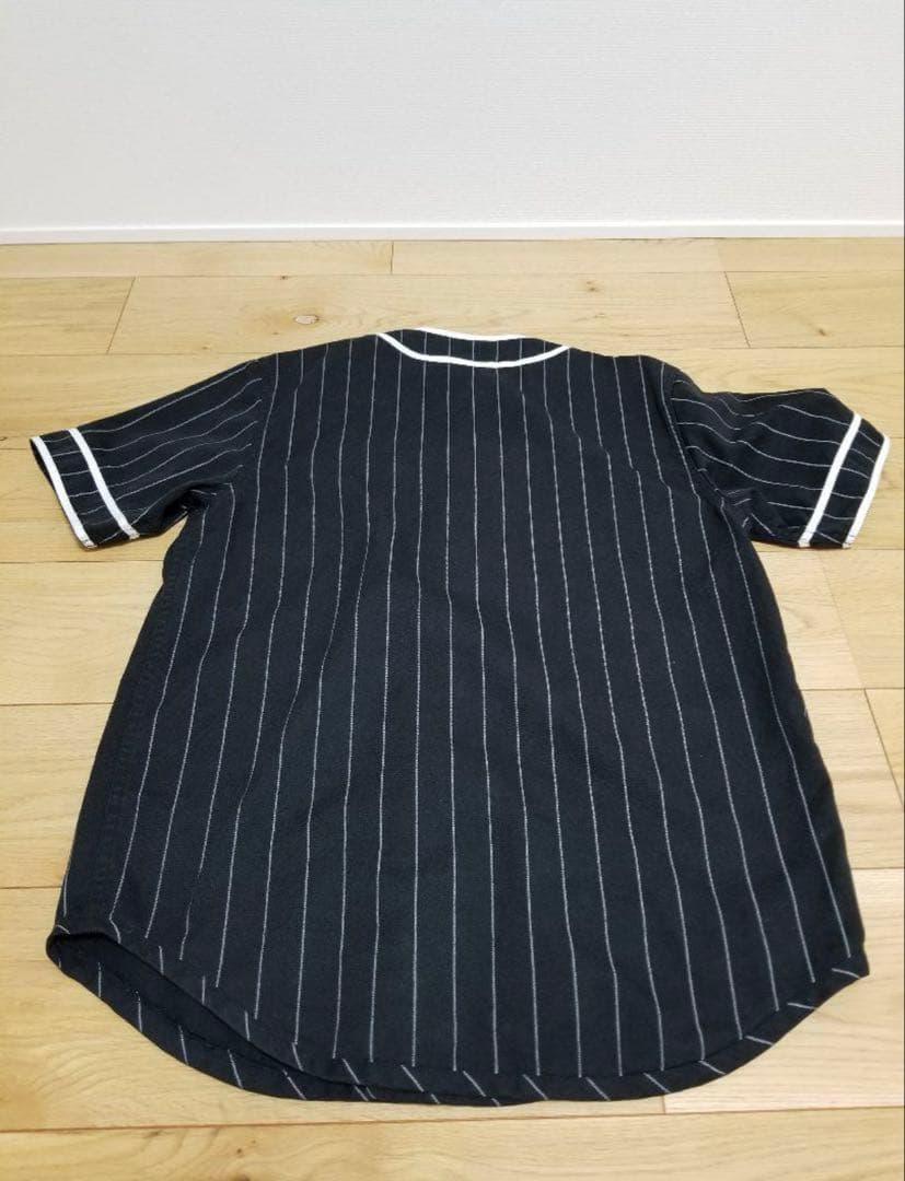 【激レア】SUPREME ストライプ ベースボールシャツ