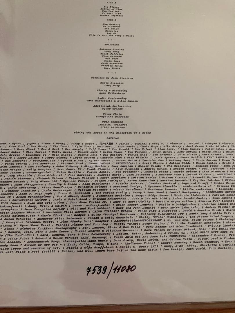 【新品未開封】Vulfpeck Clarity of Cal