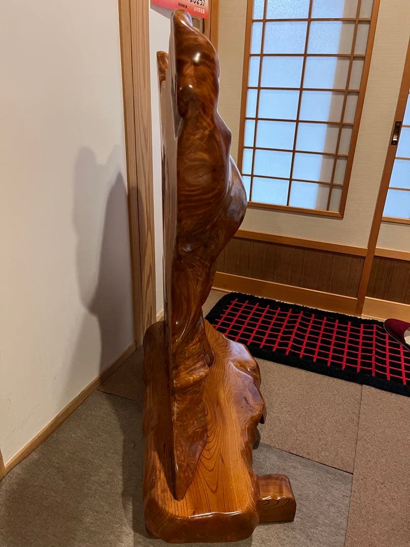 【価格交渉OK】欅　けやき ついたて 衝立　逆さうま　縁起物　一枚木　一点物