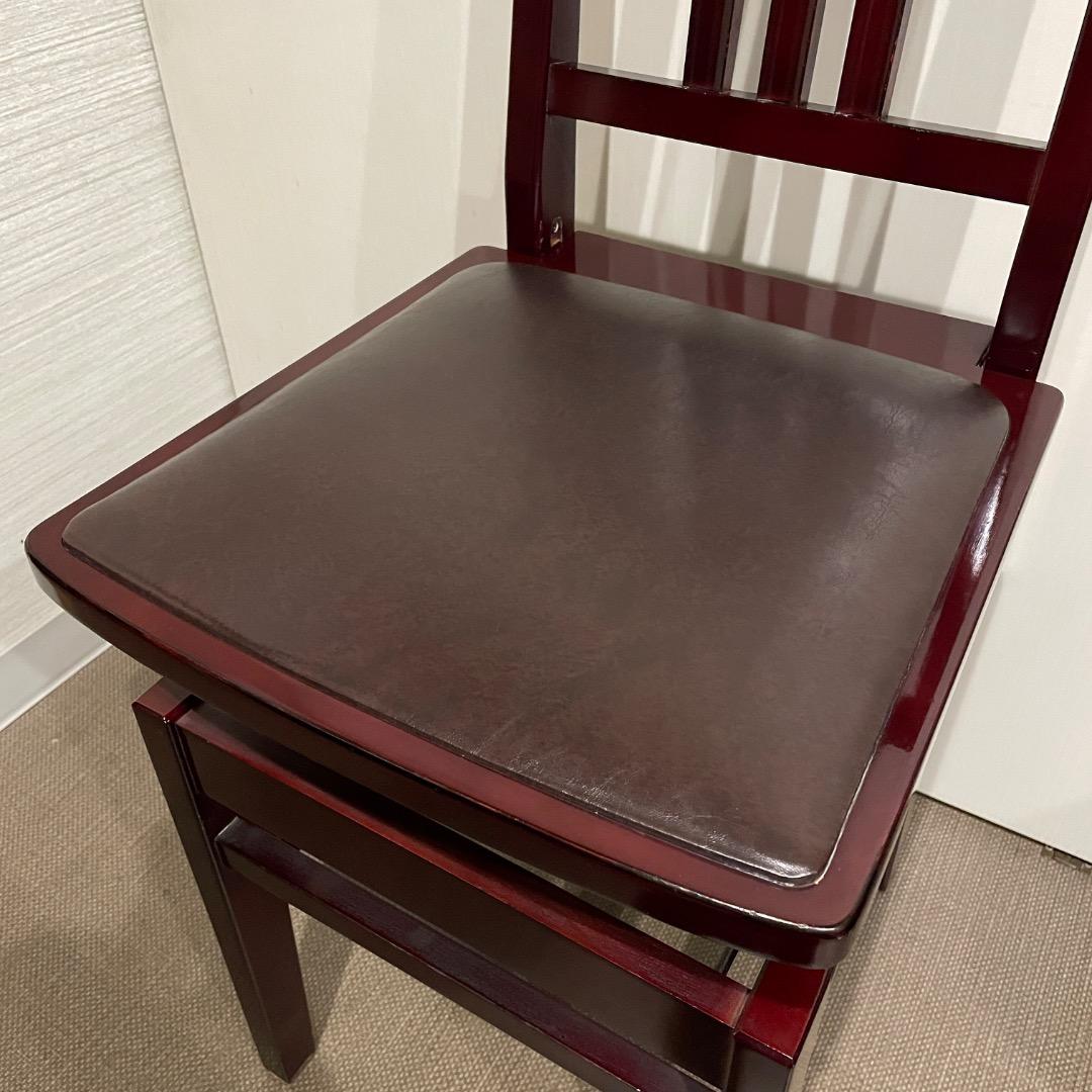 【手渡し限定】トムソン椅子 KAWAI カワイ 背付き椅子 マホガニー