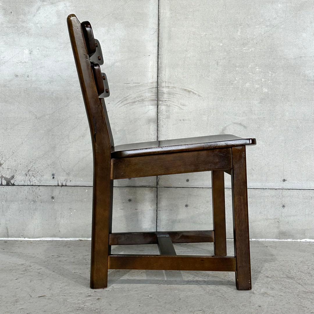 ★80s★ カリモク RUSTIC ダイニングチェア ルスティック 木製チェア