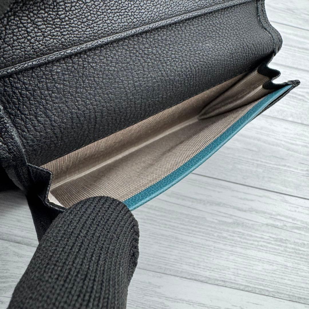 【未使用級】Paul Smith マルチストライプ　名刺入れ　レザー　ブラック