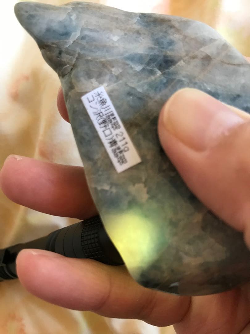 debnyan 超希少糸魚川コン沢青翡翠タンブル211g