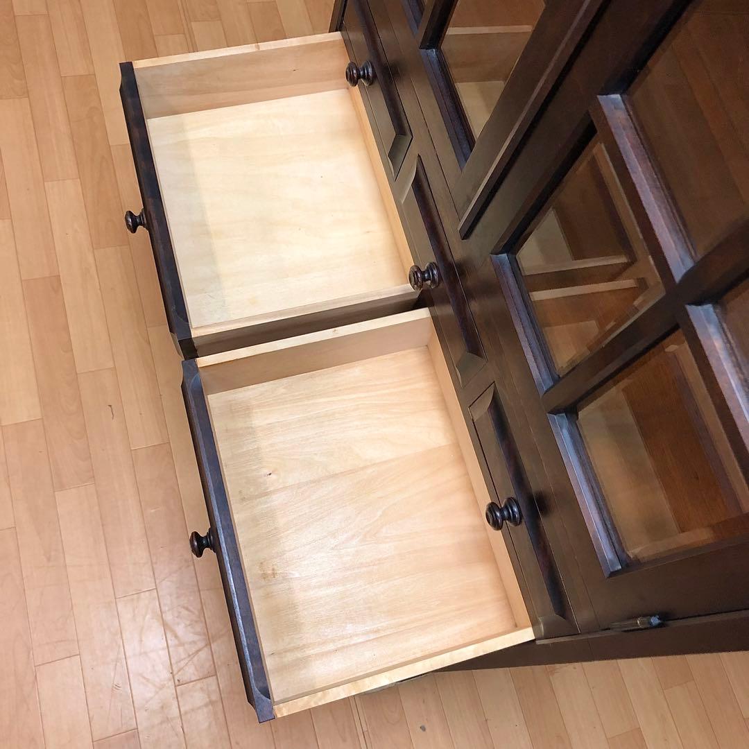 北海道民芸家具 北民 食器棚 飾り棚 民藝品 キッチンボード 2