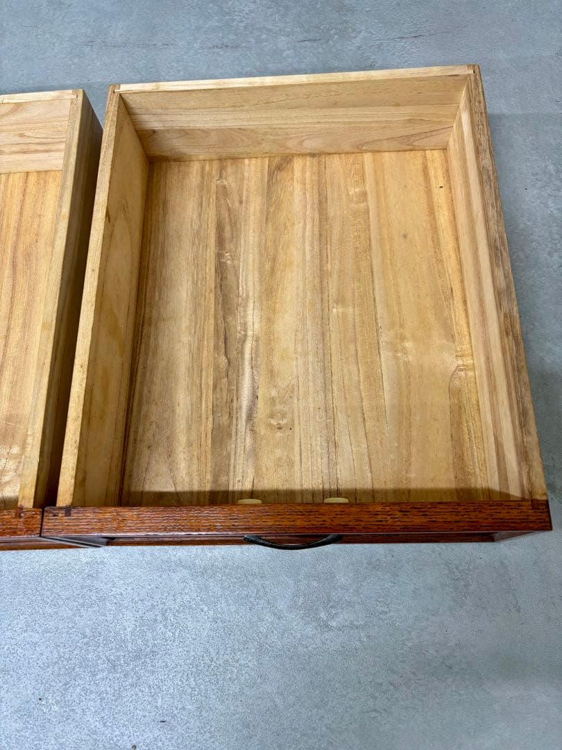 昭和レトロ 文机　ローデスク　引出し2杯　ローボードにも