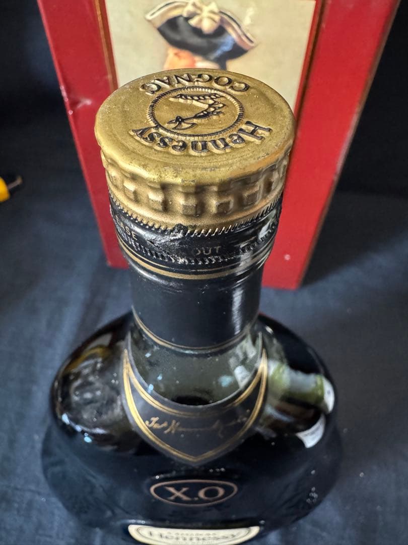 ヘネシーXO グリーンボトル　金キャップ　未開栓