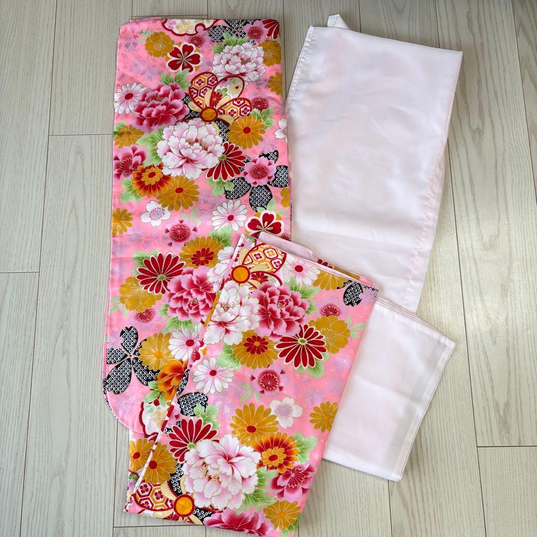 七五三 子供　着物　ピンク　美品　襦袢つき　７歳　13参り