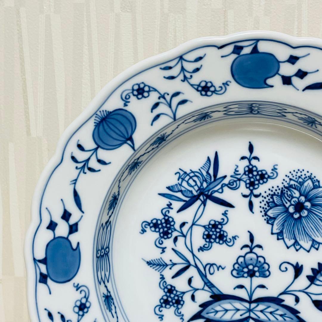 Meissen マイセン ブルーオニオン スーププレート 深皿 2枚セット