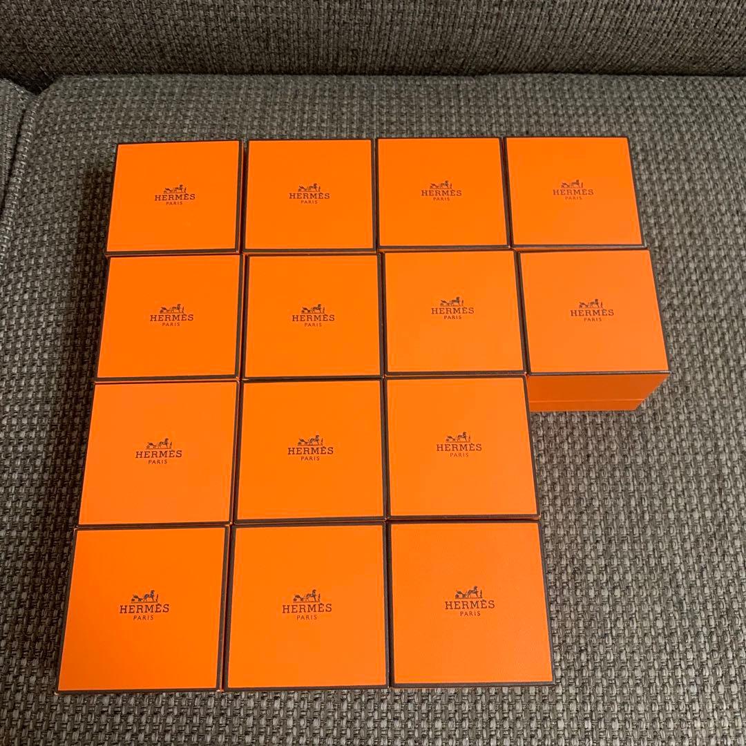 正規品　美品エルメス　アクセサリーリングなど入れ　空箱ケース　14個セット