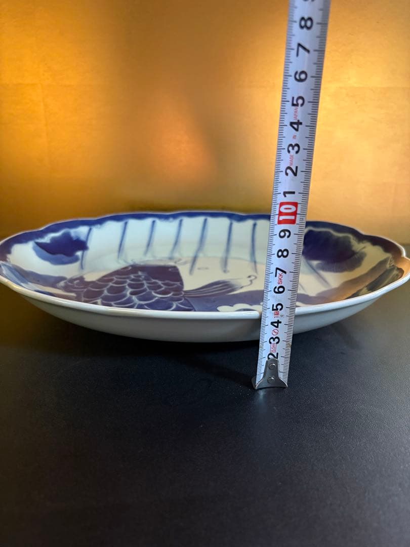 鯉の滝登り　大皿　飾り皿