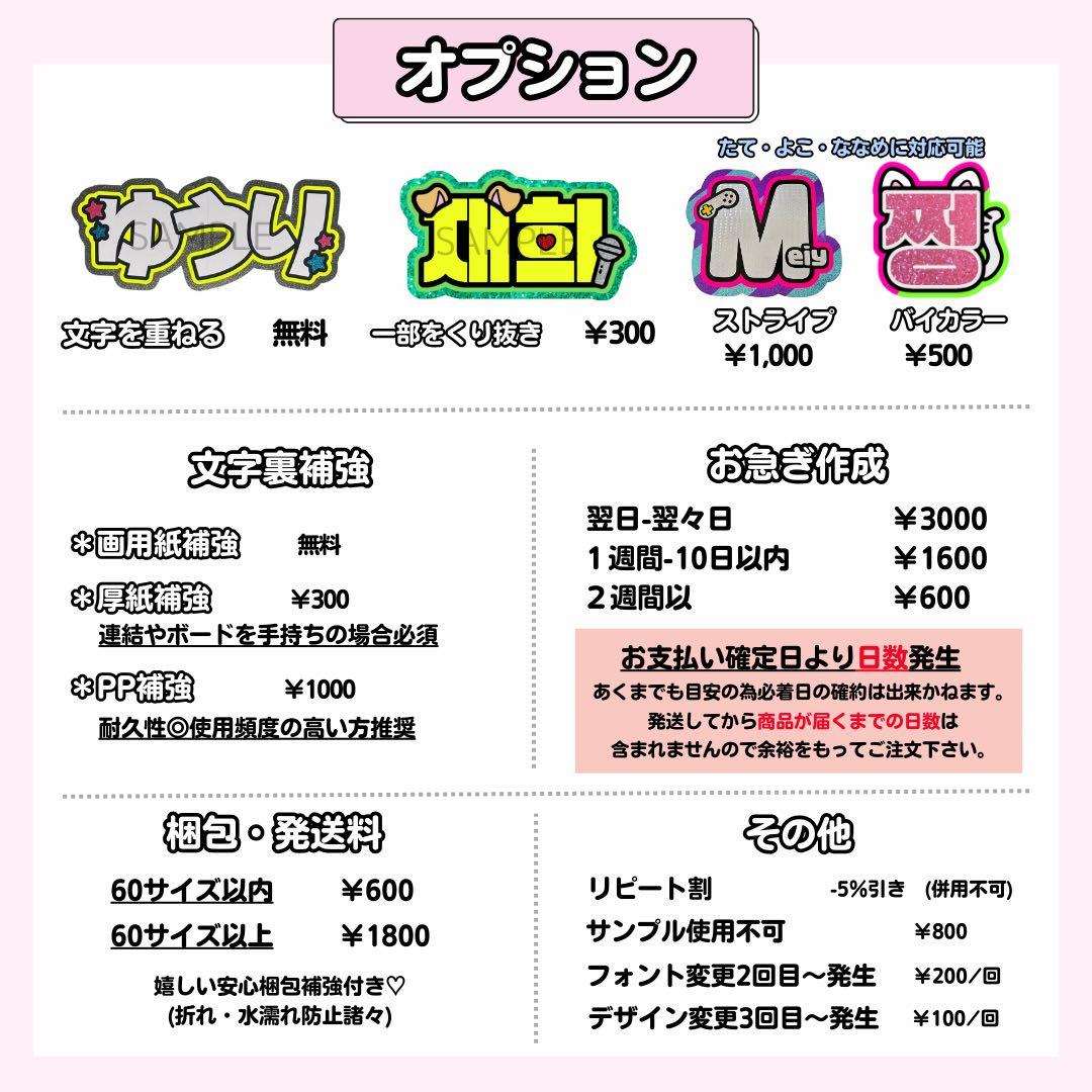 オーダー うちわ文字 連結 パネル ネーム ボード うちわ屋さん お急ぎ ネムボ