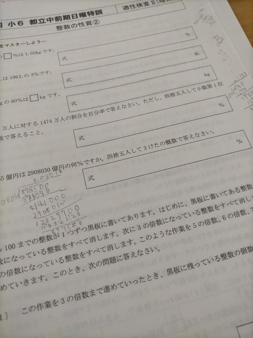 【★値引き】小6 ena 都立中前期日曜特訓 大泉高付属中コース 全12回解答付