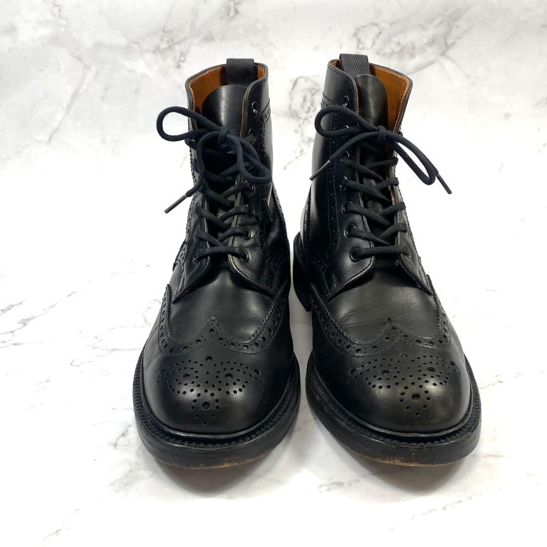 【美品】アルフレッドサージェント カントリーブーツ メダリオン 英国製 UK9