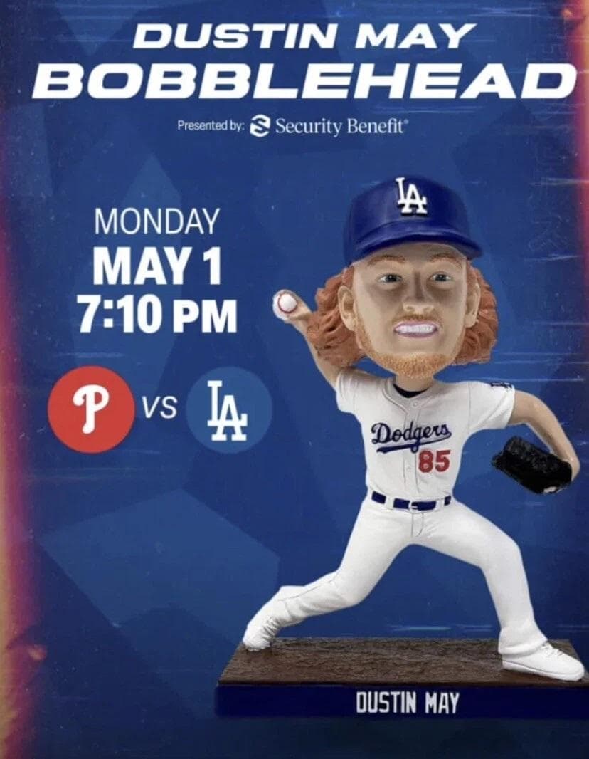 新品未開封品 ダスティン・メイ ボブルヘッド ダスティンメイ バブルヘッド