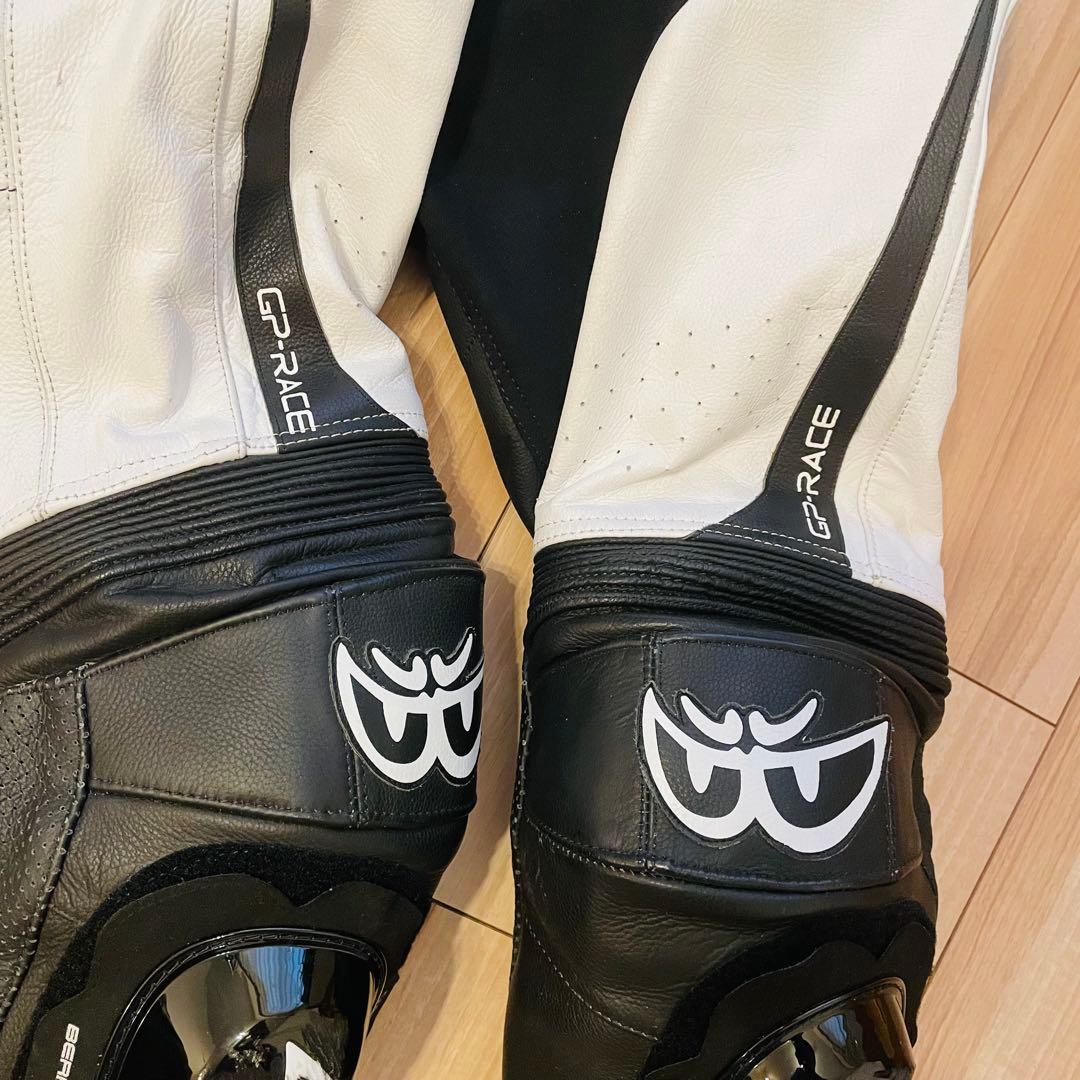 【極美品】BERIK 2.0革ツナギ レーシングスーツ 胸・脊髄プロテクター54