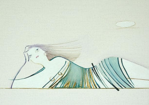 油絵 菅家令子 絵 絵画インテリア額付(青緑＋金色の枠) F3-041114女性