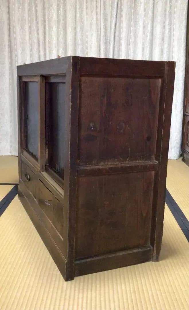 昭和レトロ　みずや　戸棚　食器棚　アンティーク