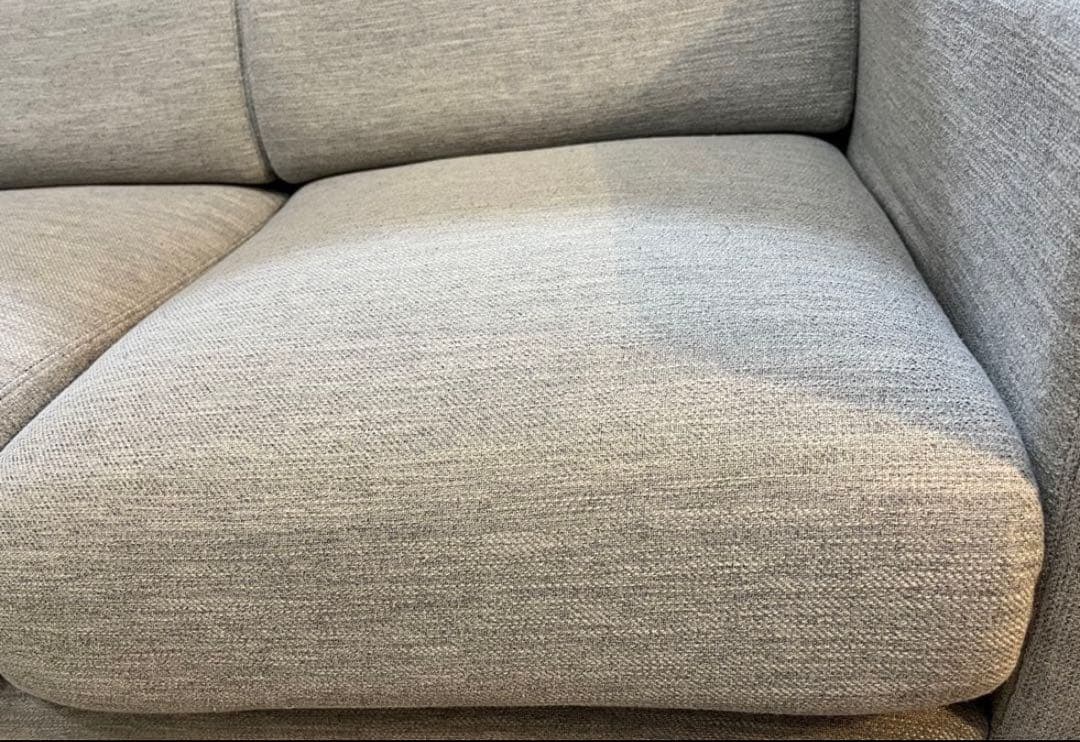 ニトリ Nポケット 2人用 ソファ　グレー　布張り