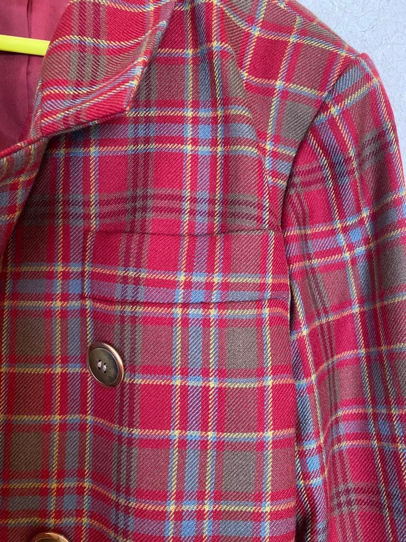 Yves Saint Laurent チェック柄ジャケット S