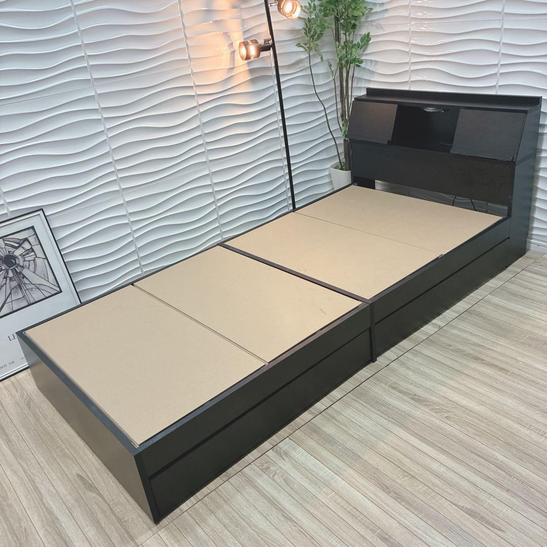 ◇大阪府全域 神戸市 配達料無料！◇ビックスリー◇ベッドフレーム収納付◇シングル