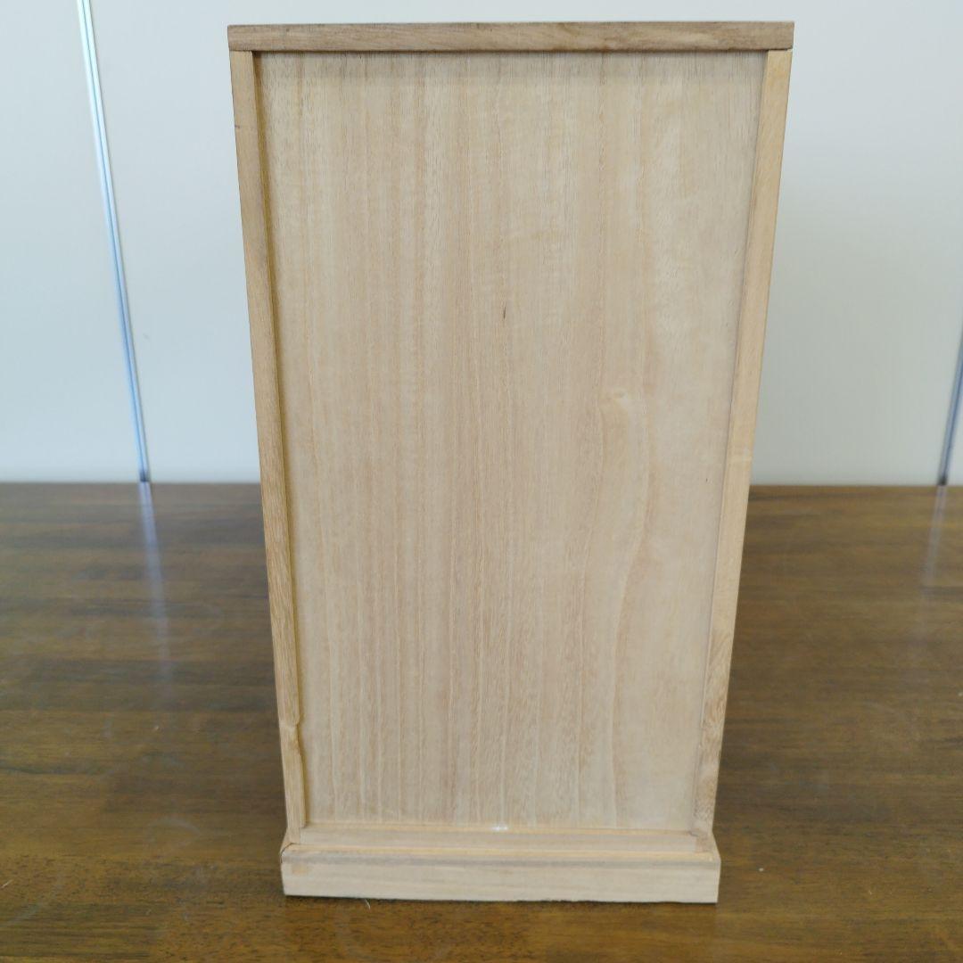 掛け軸専用　木製収納ボックス 黒色金具付き