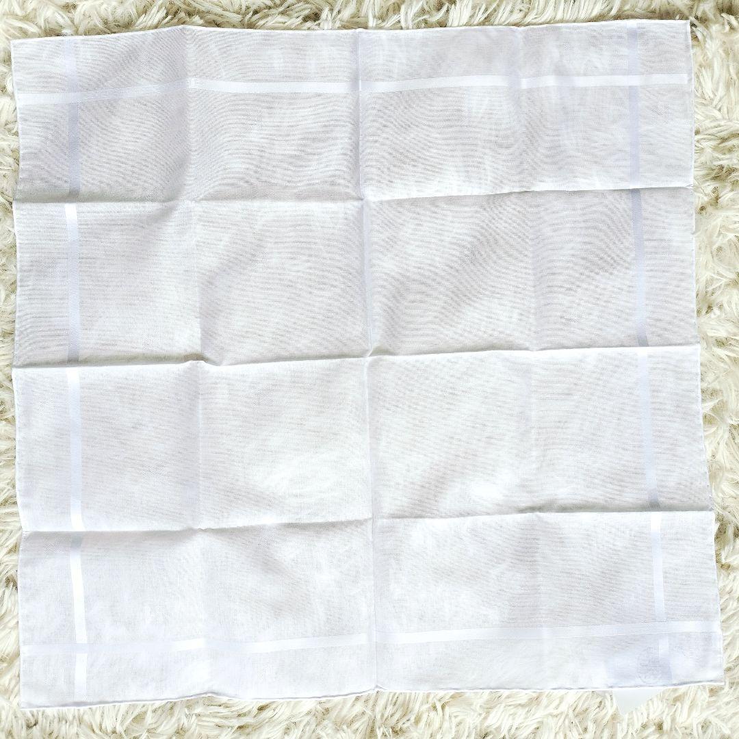 未使用品☆HERMESエルメス☆ハンカチ ホワイト/白 コットン