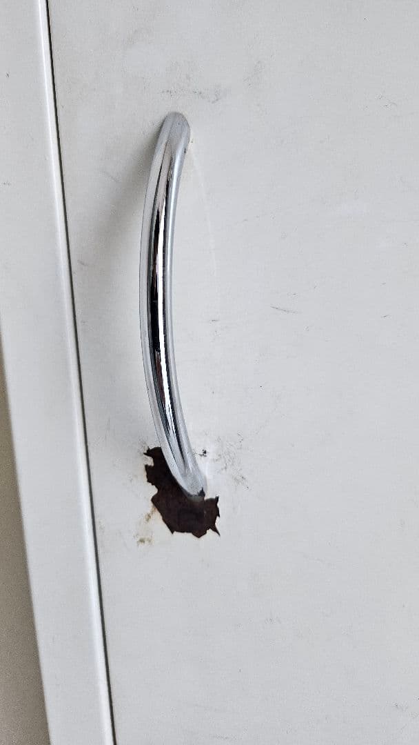 ホワイト スチールロッカー ヴィンテージ風　直接引取