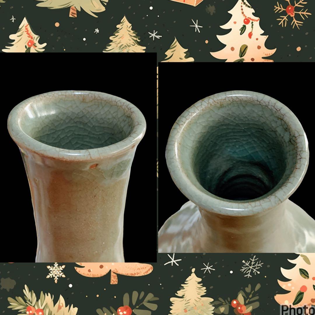 高麗時代　青磁花瓶　朝鮮 韓国 高麗　花器 骨董美術品 古美術 時代品 古玩