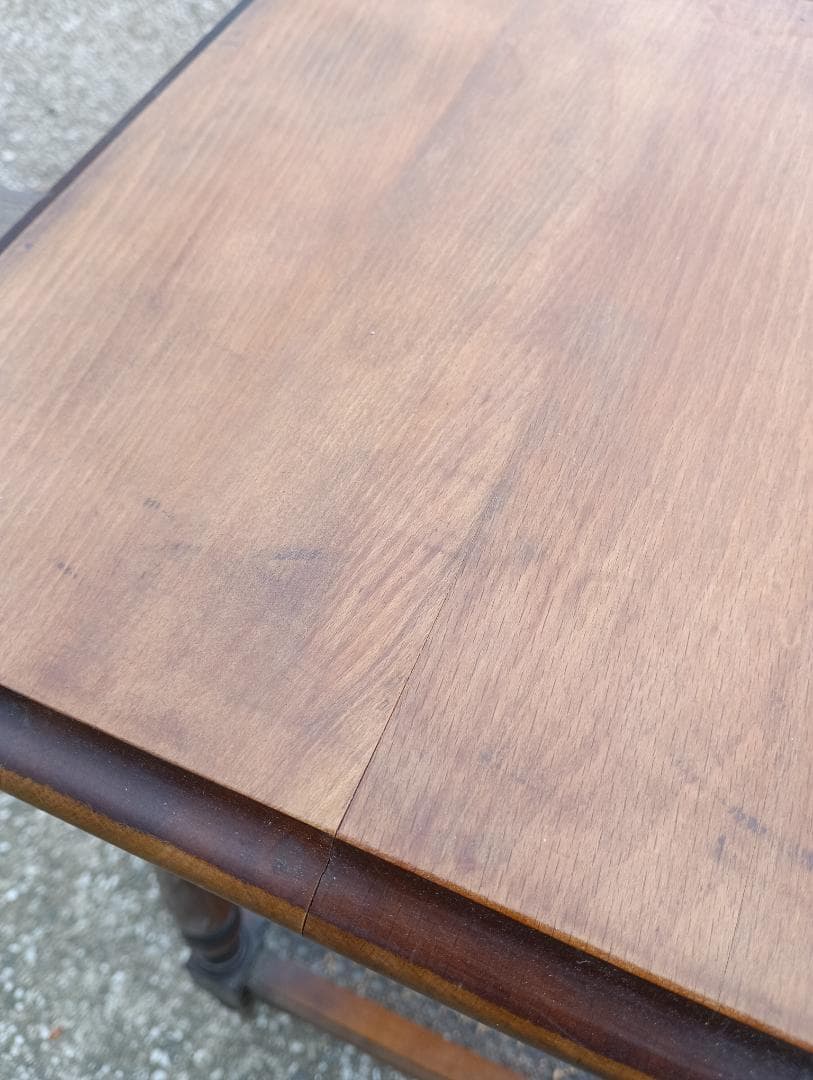 1500)カリモク　コロニアル　電話台　花台　置台