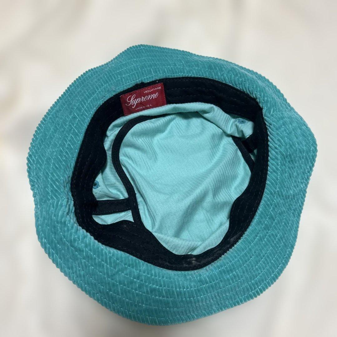 Supreme ターコイズ コーデュロイ バケットハット