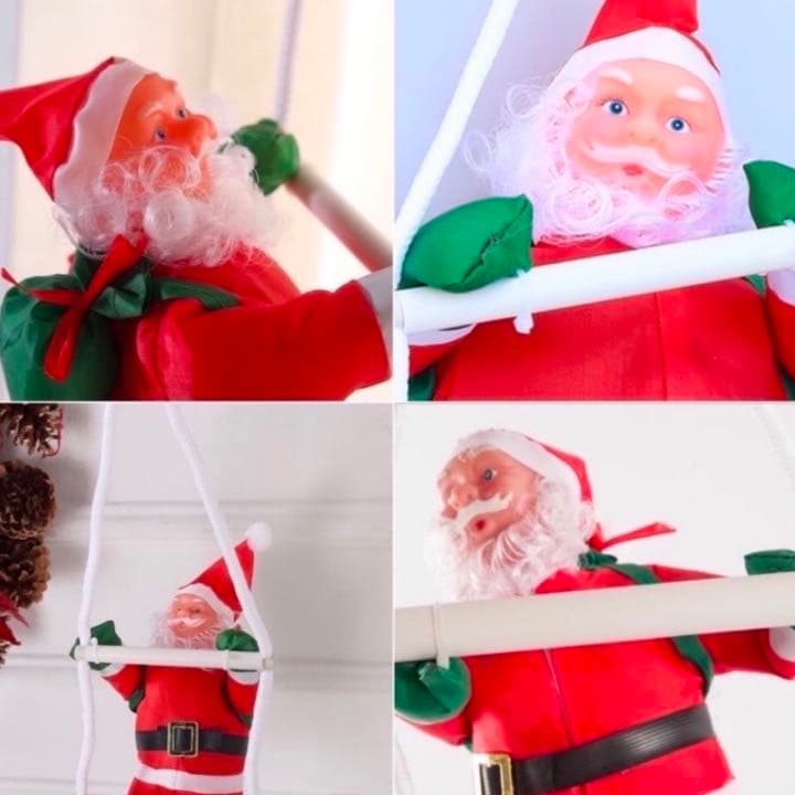 【現品限り】 クリスマス シンプル ツリー はしご サンタクロース Xmas