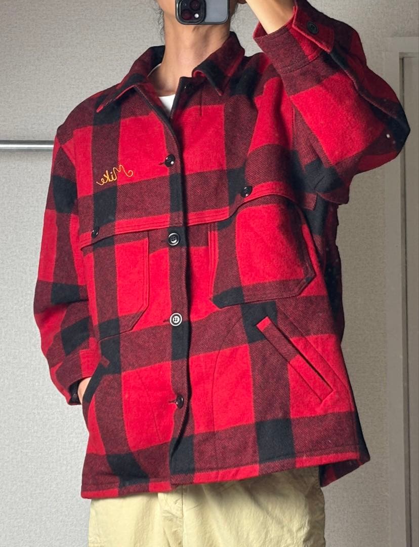 BEMIDJI マッキーノジャケット バッファローチェック チェーンステッチ