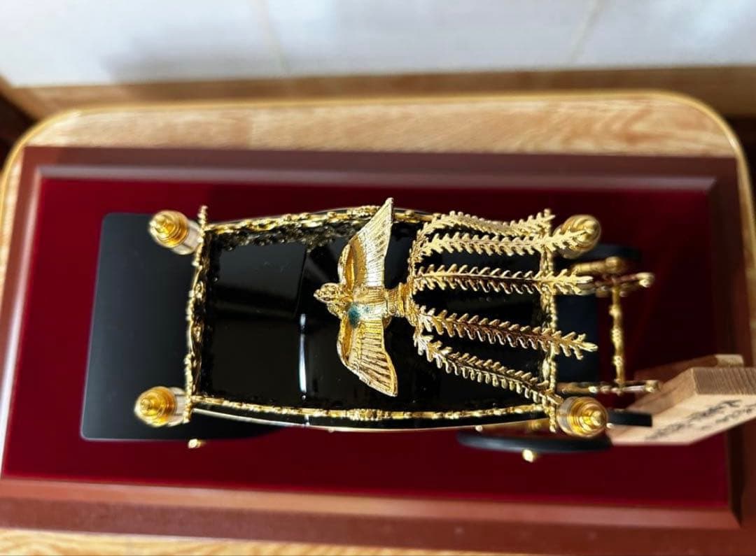 セール【美品・認定書付】天皇陛下の御料馬車 御料儀装車一号 ガラスケース付き