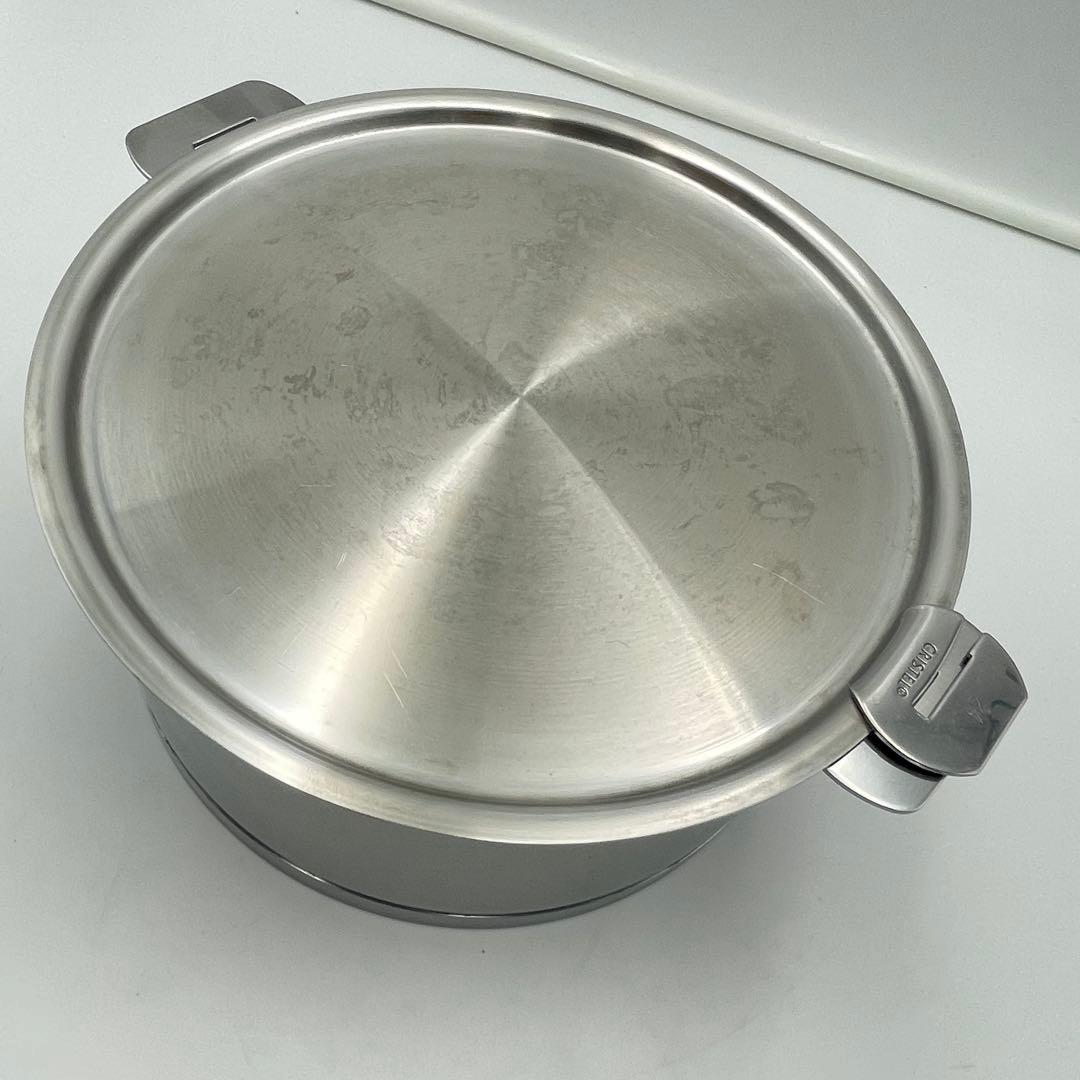 CRISTEL Lシリーズ 深鍋 24cm クッキングバスケット•プレート　蓋