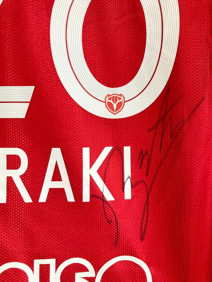 鹿島アントラーズ NIKE ユニフォーム 荒木遼太郎　両面直筆サイン入り