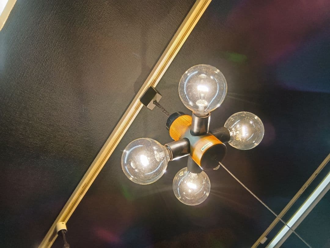 極希少　1970's　ナショナル　ミッドセンチュリー　モダン　ウッディー　ライト