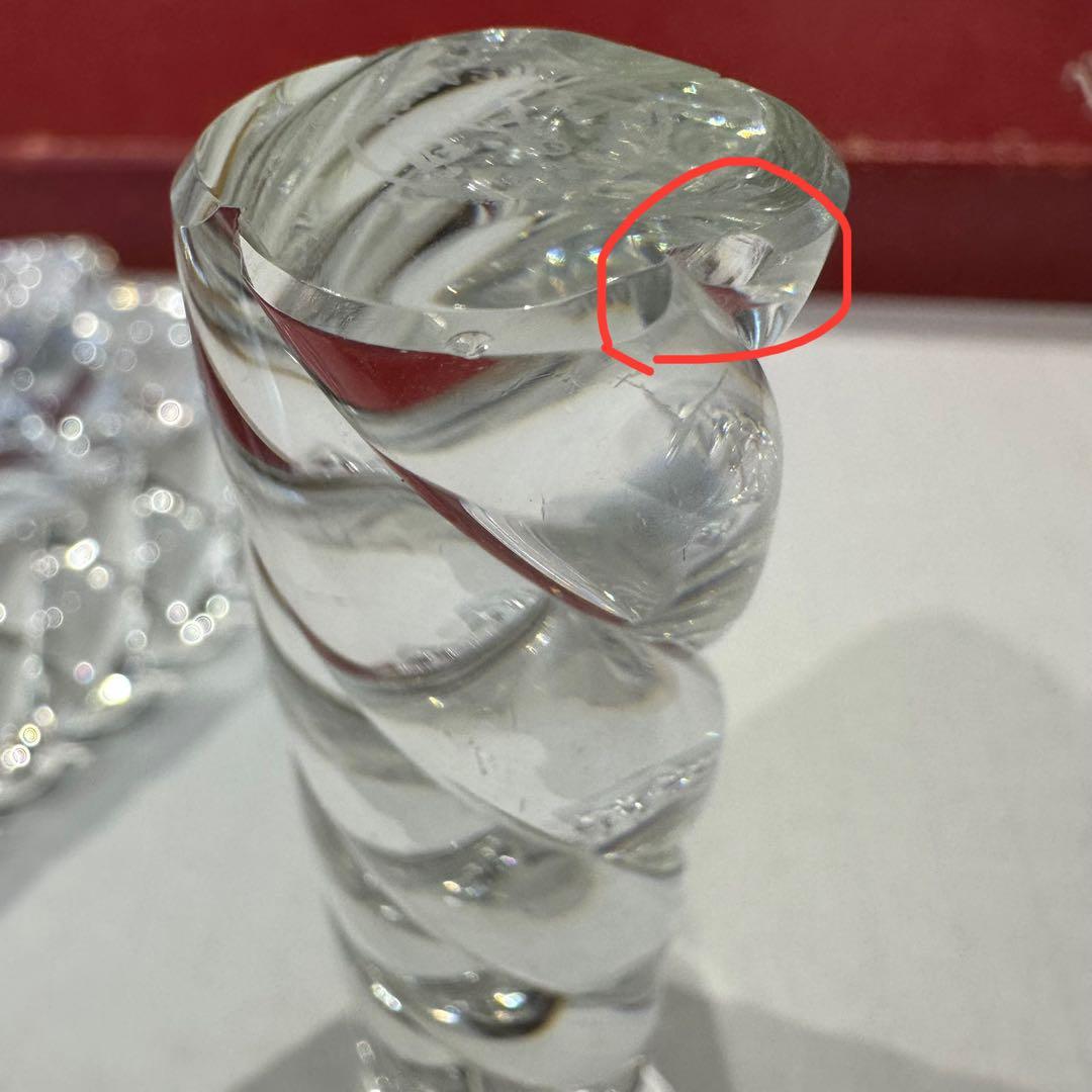 【美品】Baccarat バカラ ナイフレスト バンブー 箸置き12本入り