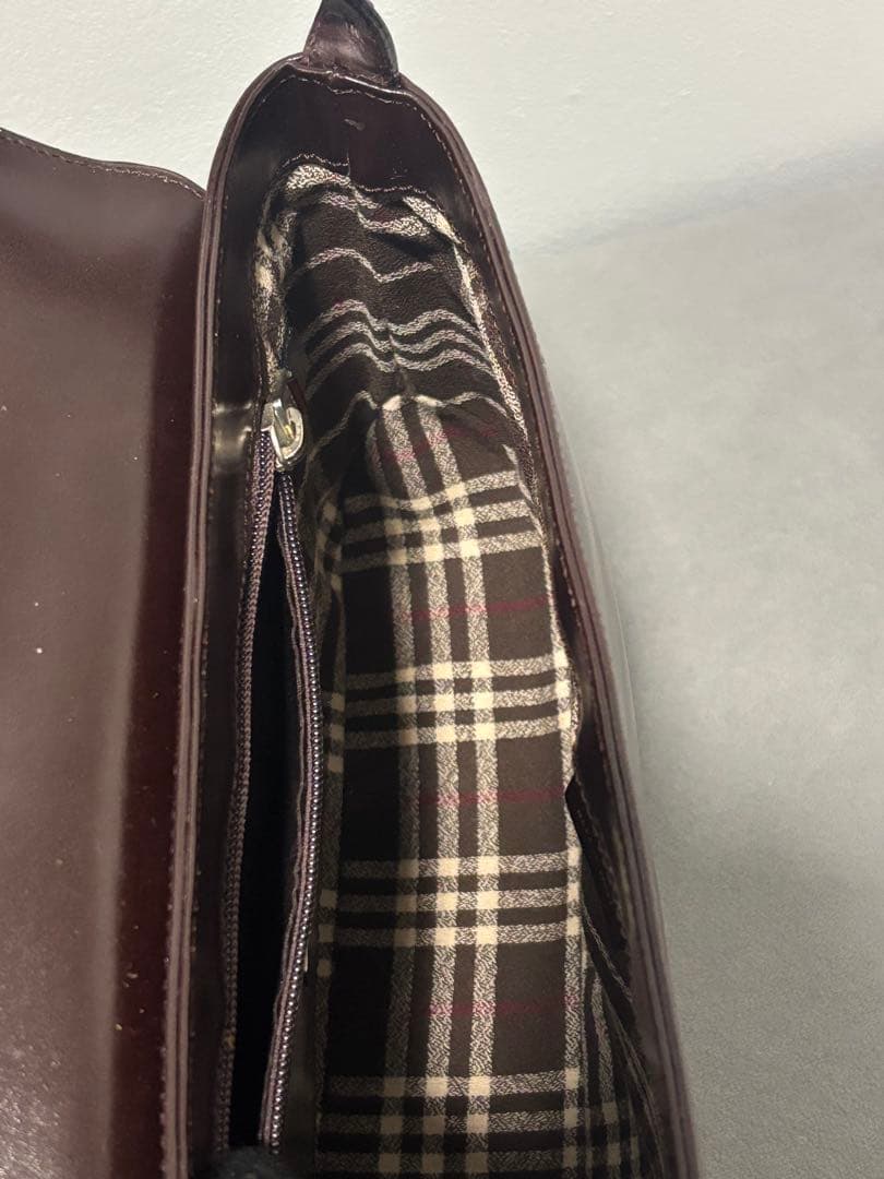 バーバリー ヴィンテージ burberry ショルダーバッグ レザー ブラウン
