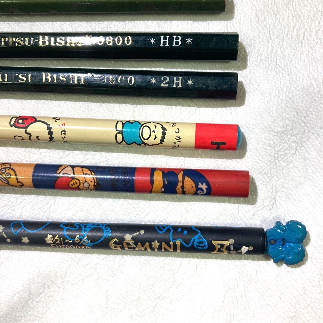 昭和レトロ　鉛筆　９本セット　サンリオ　みんなのたあ坊　ねずみ小僧　双子座