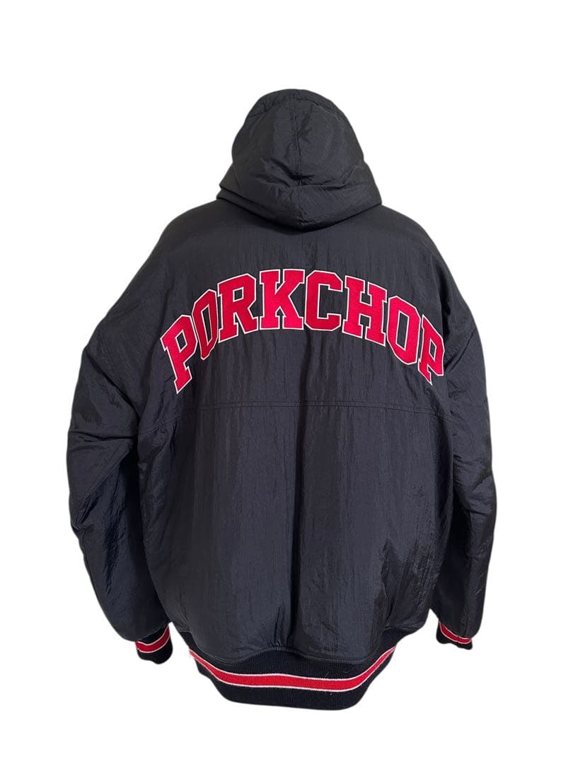 美品　ポークチョップ　スタジャン　porkchop Mサイズ　黒　チョッパー