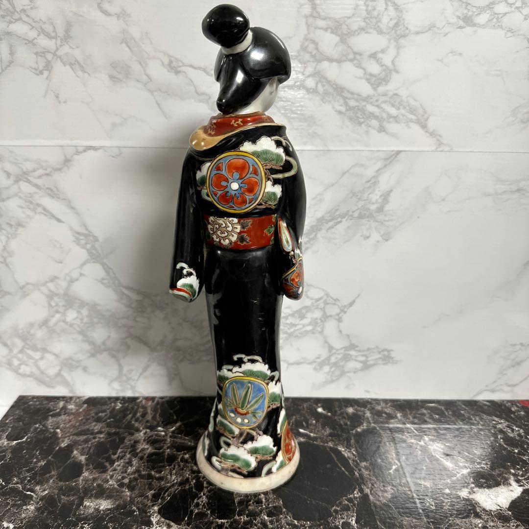 江戸時代、元禄柿右衛門様式、古伊万里、極上、細工、美人人形。